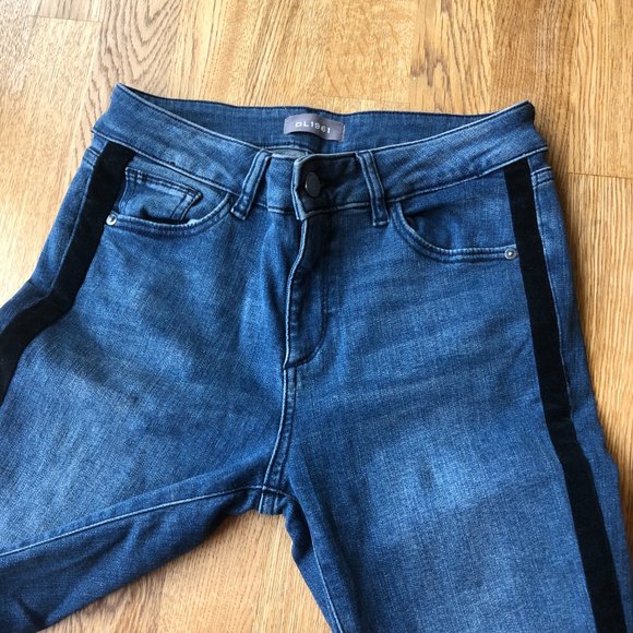 DL1961 Florence Ankle Tuxedo Stripe Jeans Size 26 - Picture 5 of 14